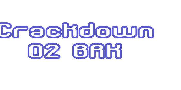 Crackdown O2 BRK Font Download