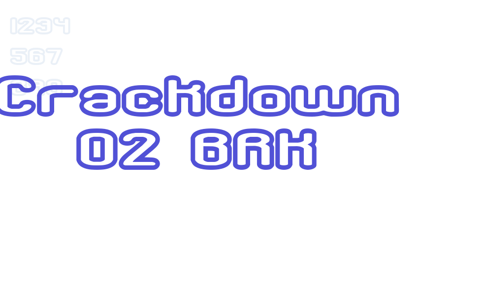 Crackdown O2 BRK-font-download