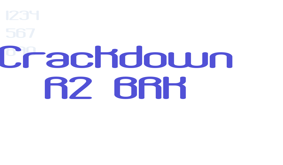 Crackdown R2 BRK-font-download