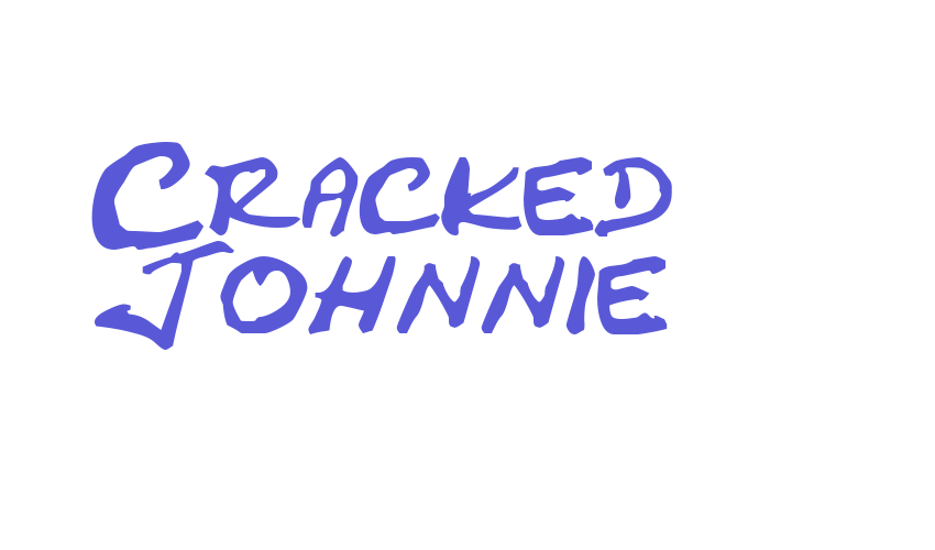 Cracked Johnnie Font