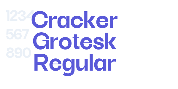 Cracker Grotesk Regular font free