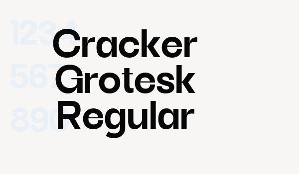 Cracker Grotesk Regular Font