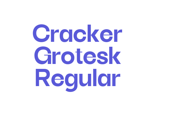 Cracker Grotesk Regular Font