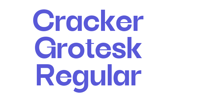 Cracker Grotesk Regular Font