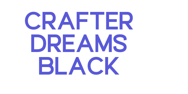 Crafter Dreams Black font free