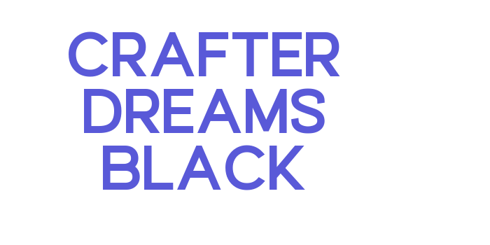 Crafter Dreams Black Font Download