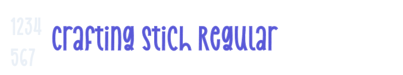 Crafting Stich Regular-related font