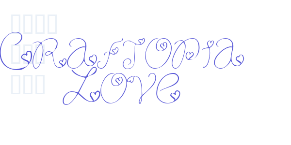 Craftopia Love font