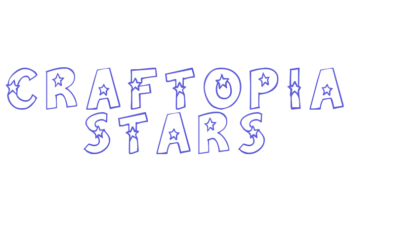 Craftopia Stars Font