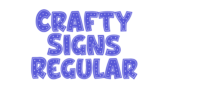 Crafty Signs Regular Font Download