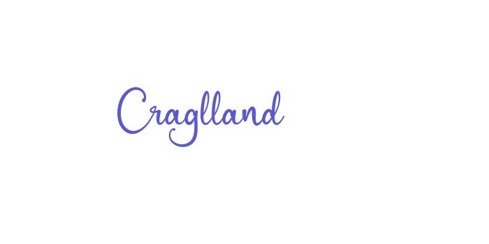 Craglland Font