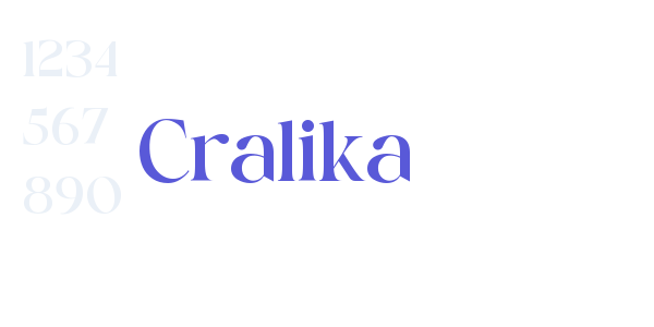 Cralika font