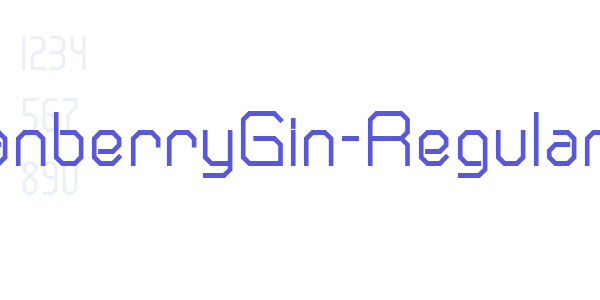 CranberryGin-Regular font