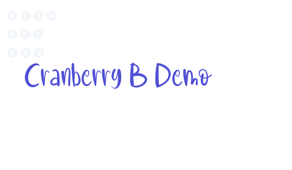 Cranberry B Demo-font-download