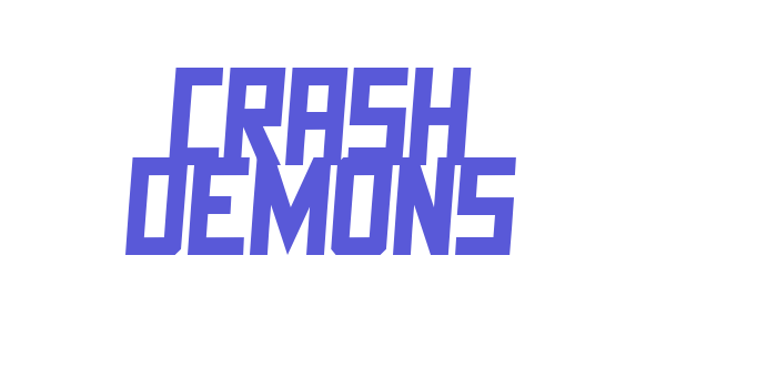 Crash Demons Font Download