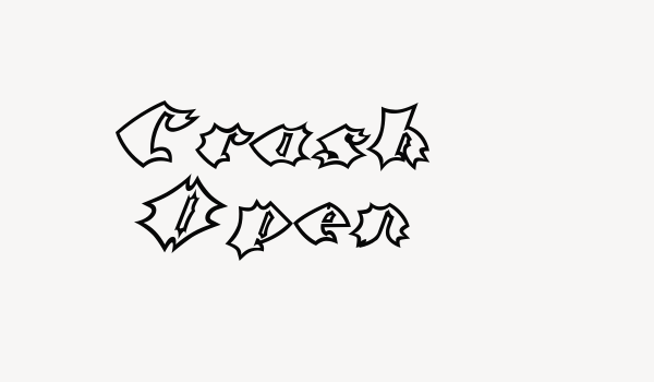 Crash Open Font