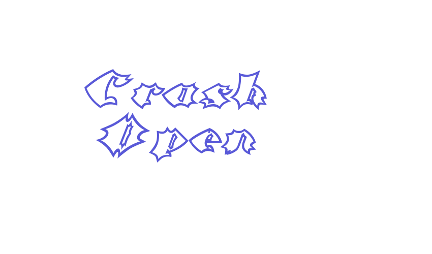 Crash Open Font