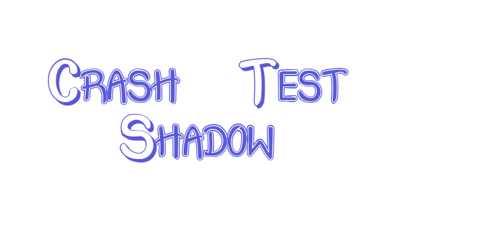 Crash  Test Shadow Font Download