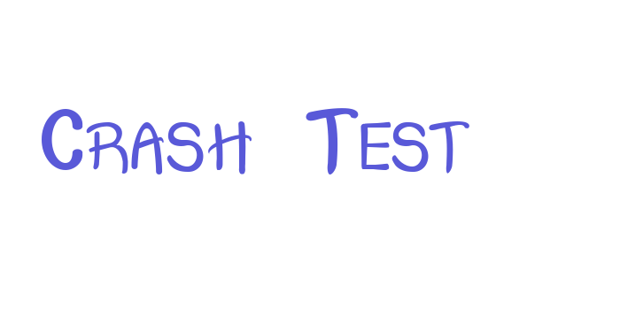 Crash  Test Font