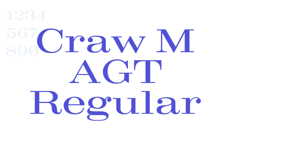 Craw M AGT Regular-font-download