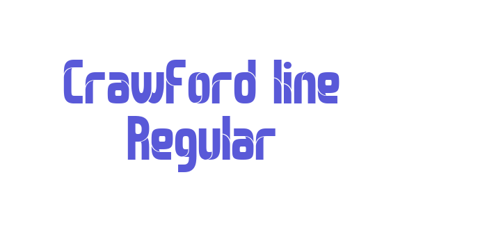 Crawford line Regular Font Download