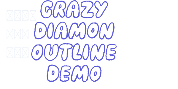 Crazy Diamon Outline DEMO font free