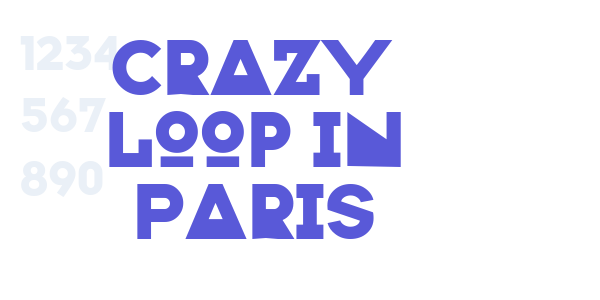 Crazy Loop in Paris font free