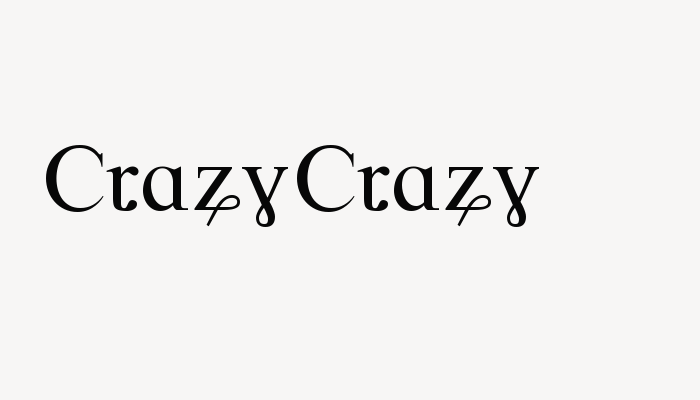 CrazyCrazy font download