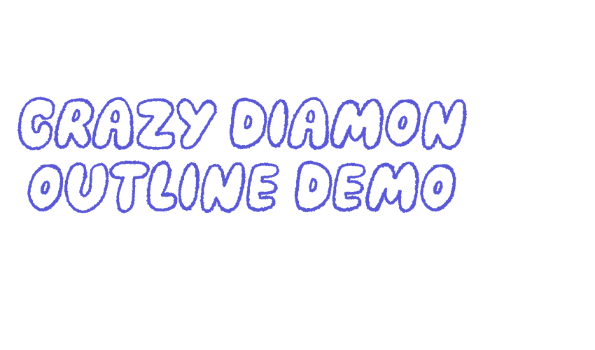 Crazy Diamon Outline DEMO Font Download