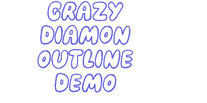 Crazy Diamon Outline DEMO Font Download