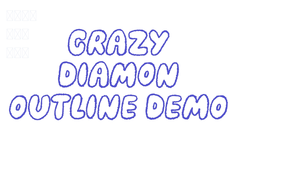 Crazy Diamon Outline DEMO-font-download