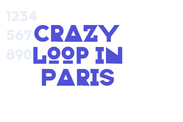 Crazy Loop in Paris Font Download