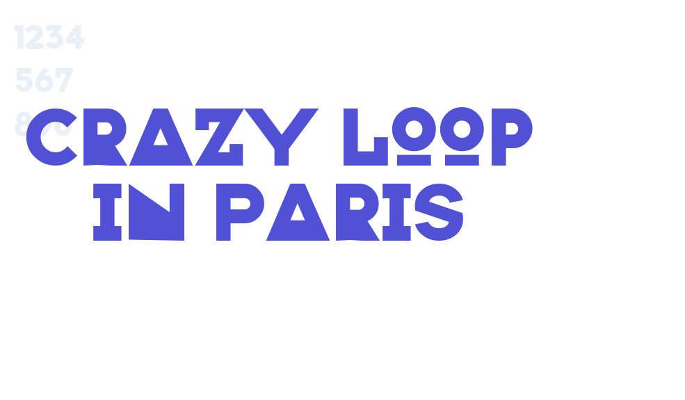 Crazy Loop in Paris-font-download