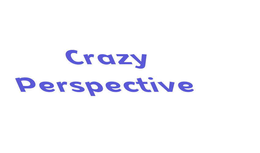 Crazy Perspective Font Download