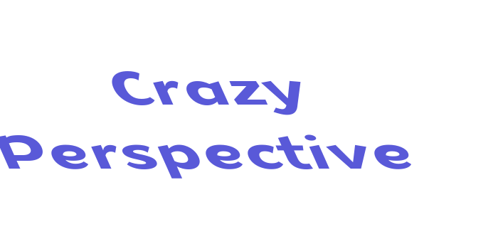 Crazy Perspective Font