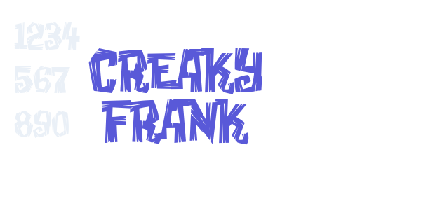 Creaky Frank font