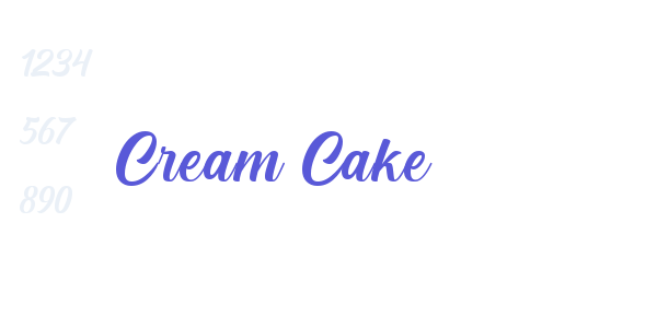 Cream Cake font