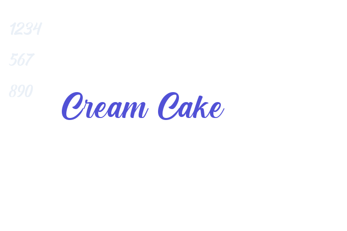 Cream Cake font download