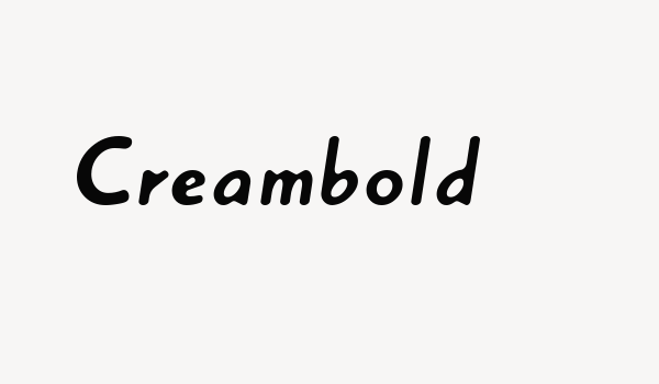 Creambold Font