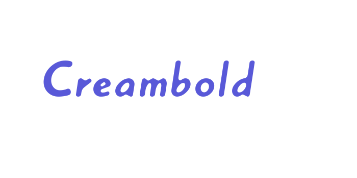 Creambold Font Download