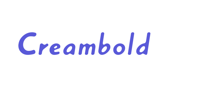 Creambold Font