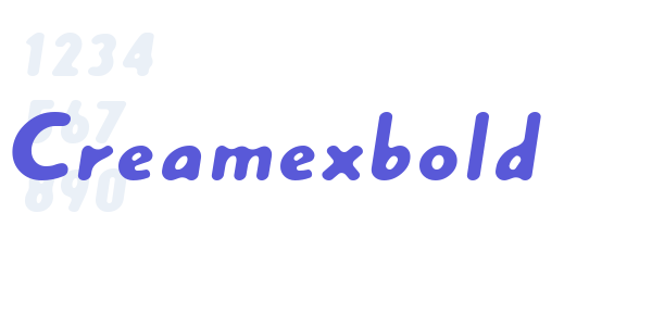 Creamexbold font free