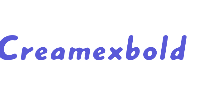 Creamexbold Font