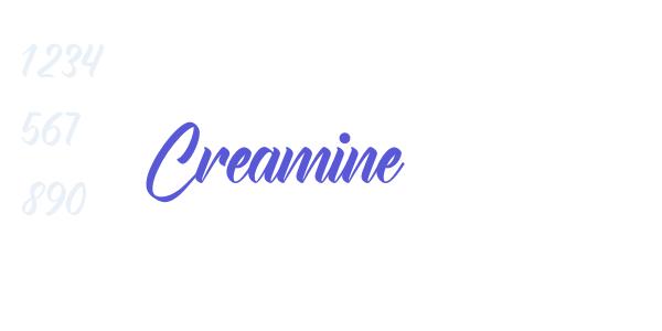 Creamine font free