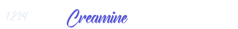 Creamine font