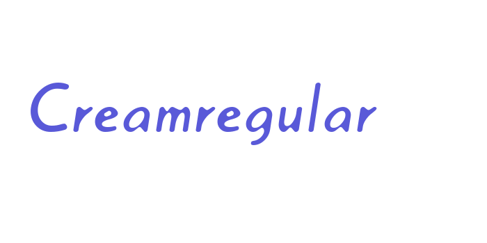 Creamregular Font Download