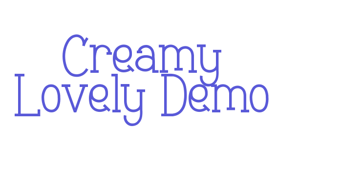 Creamy Lovely Demo Font Download