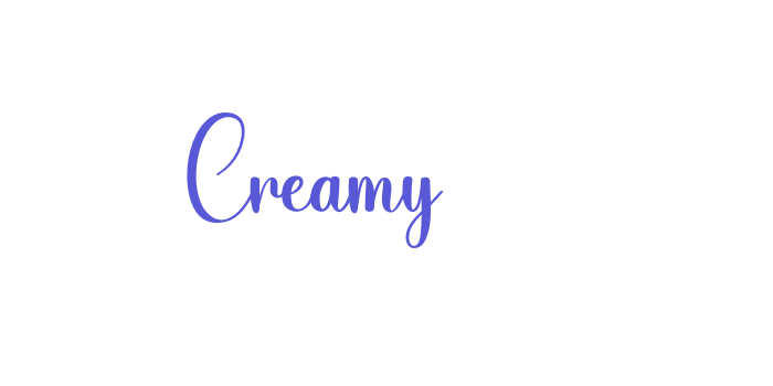 Creamy Font