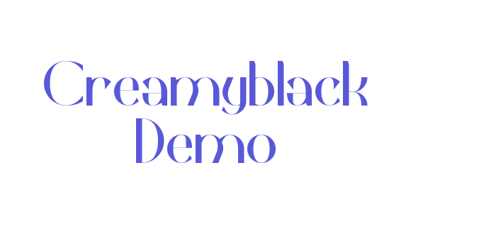 Creamyblack Demo Font Download