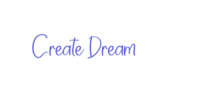 Create Dream Font Download